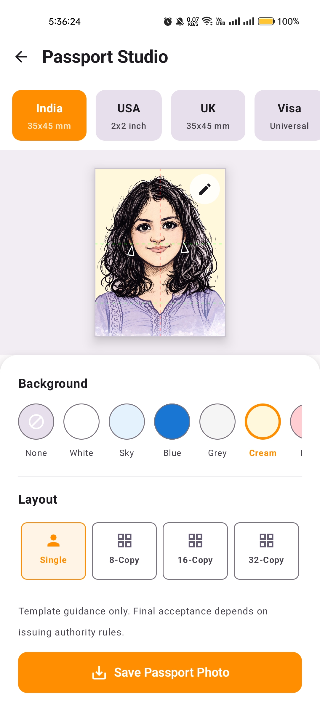 Lihenium passport studio