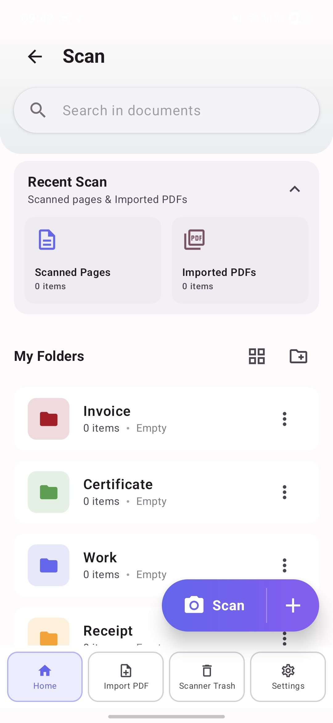 Lihenium scan workspace